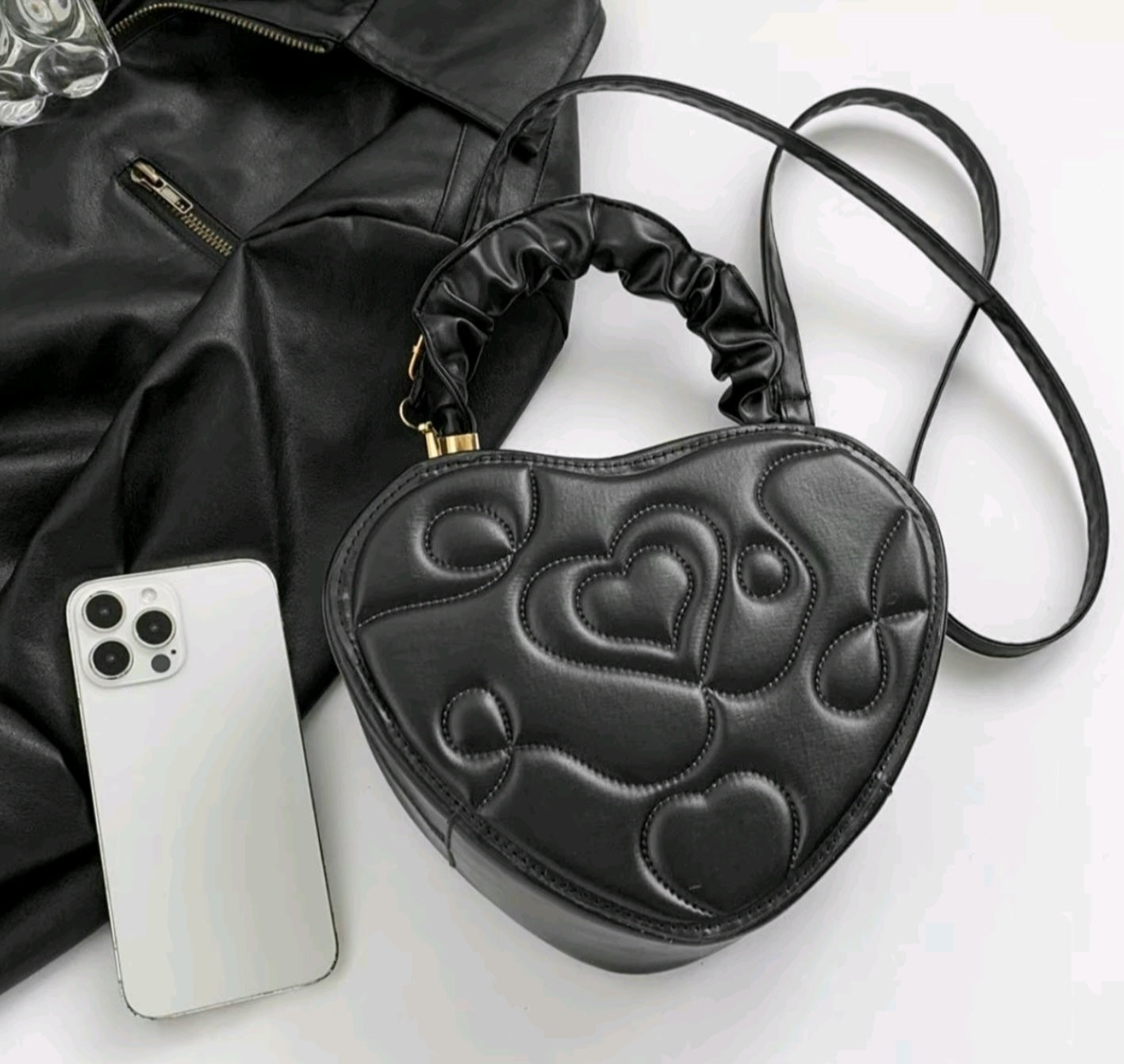 Black Heart Purse