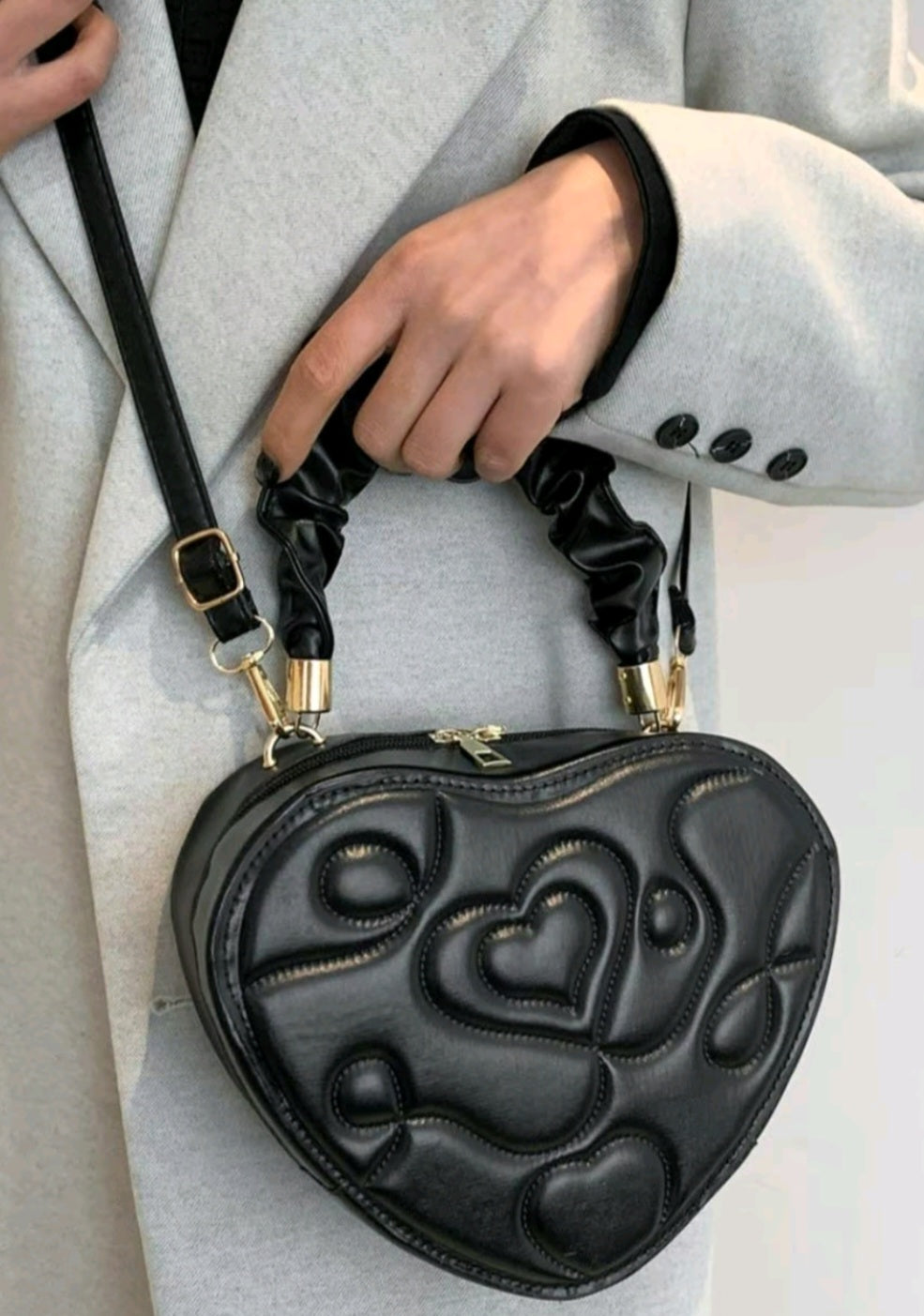 Black Heart Purse