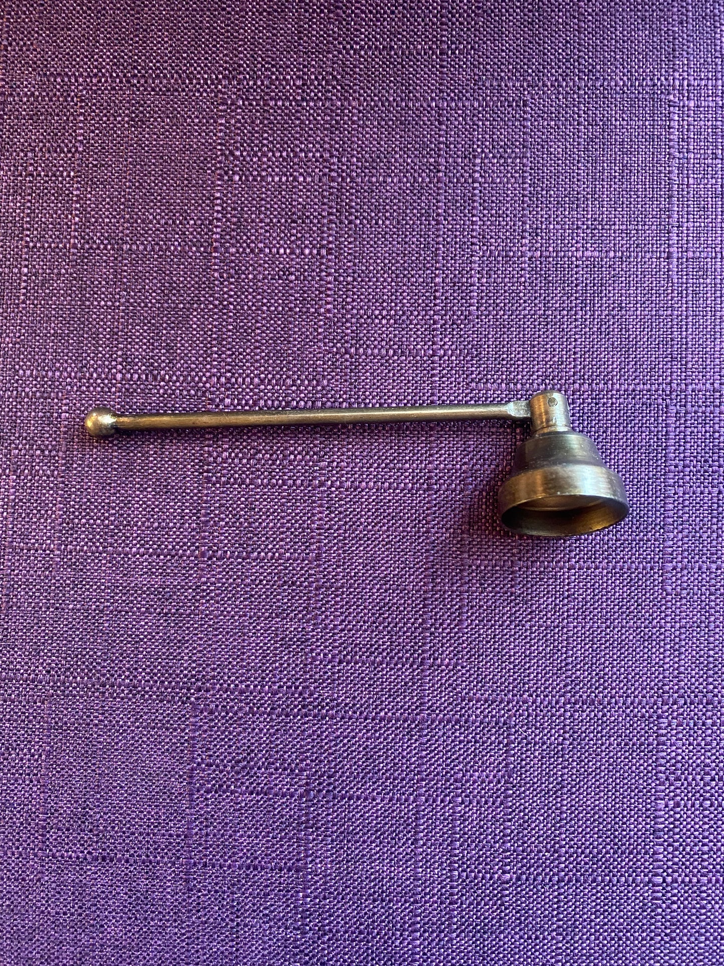 Rustic Antique Finish Swivel Metal Candle Snuffer 5"L