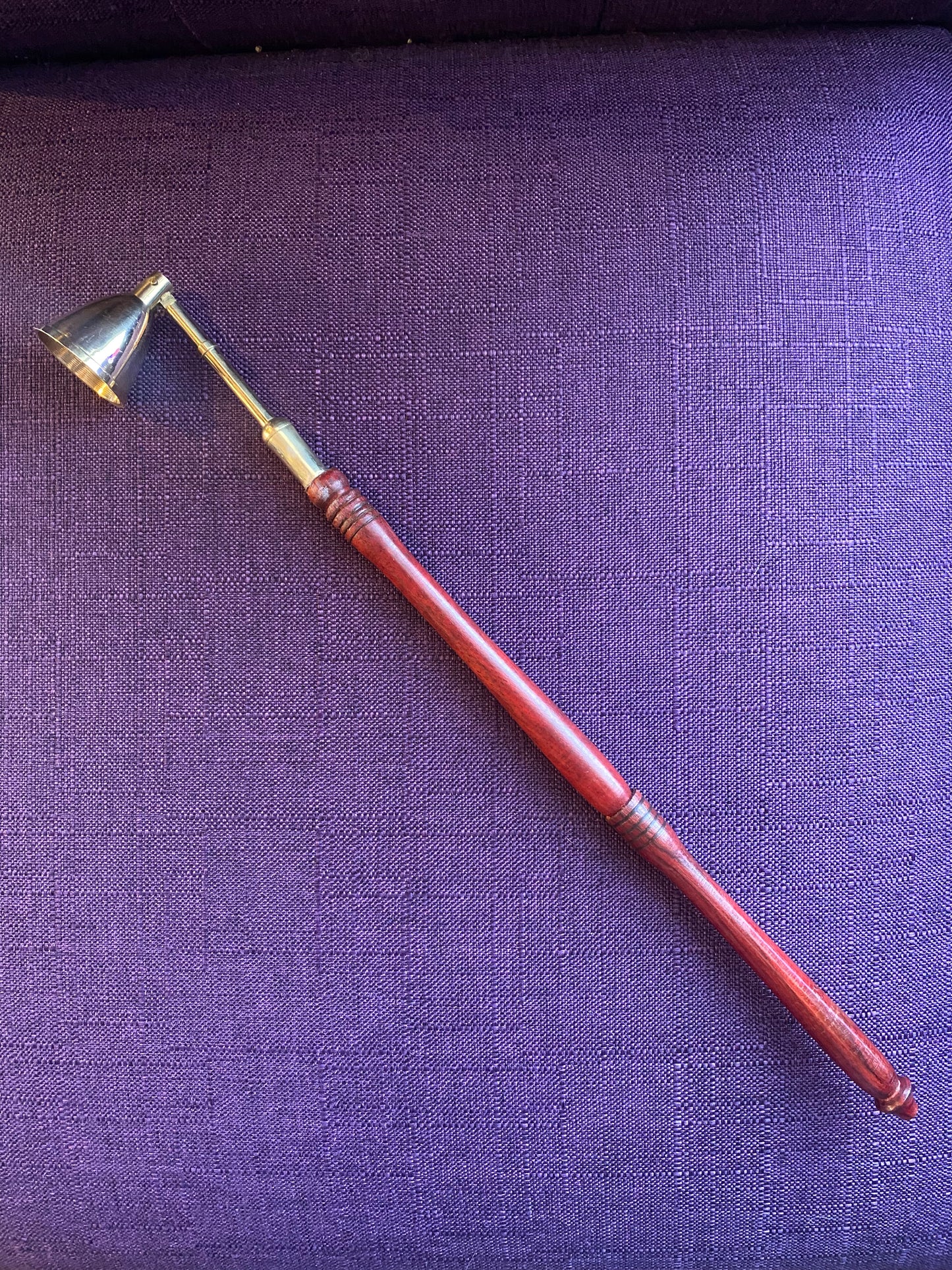 Candle Snuff with Wood Handle 10"