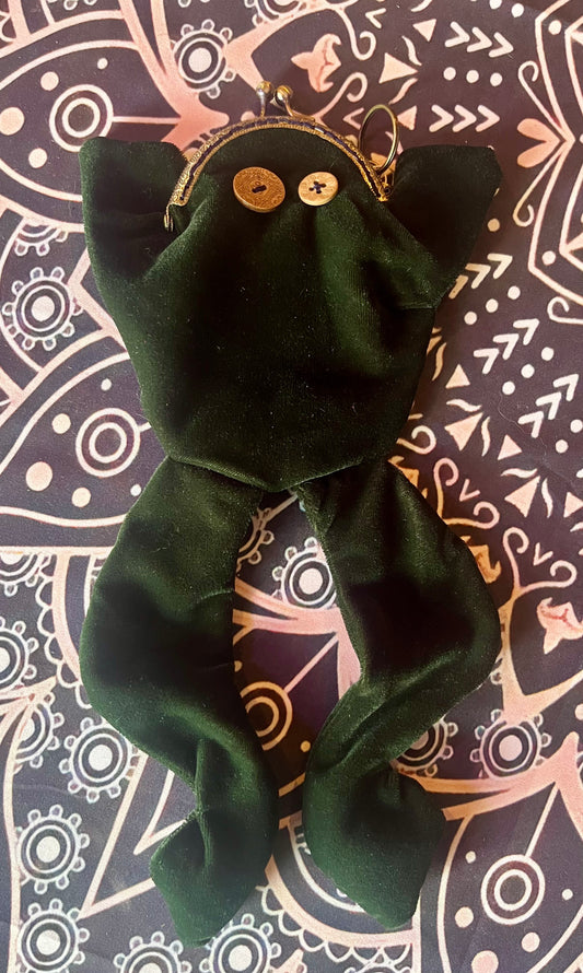 Dark GreenBack/Dark Green Belly Toad Coin Purse