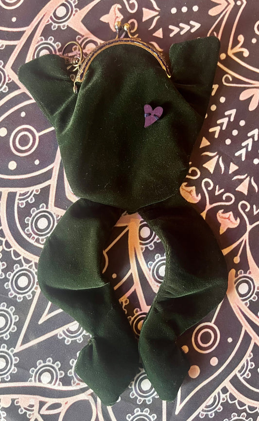 Dark GreenBack/Dark Green Belly Toad Coin Purse