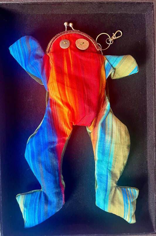 Rainbow Back/Green Belly Toad Coin Purse