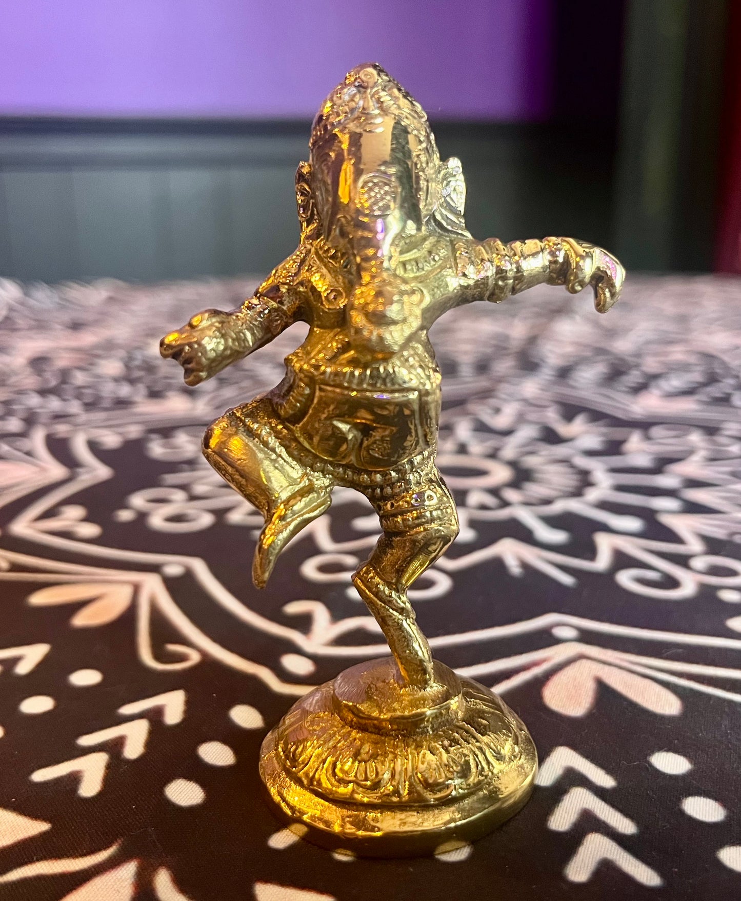 Dancing Ganesh Solid Brass