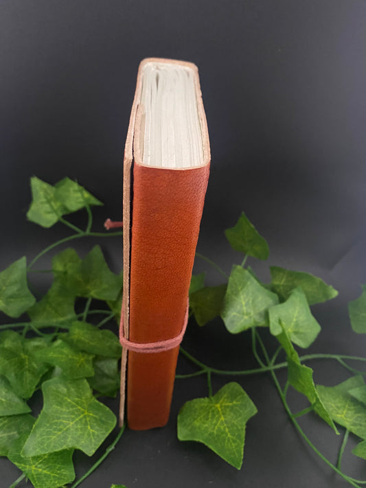 Triple Moon Leather Bound Journal With Cord