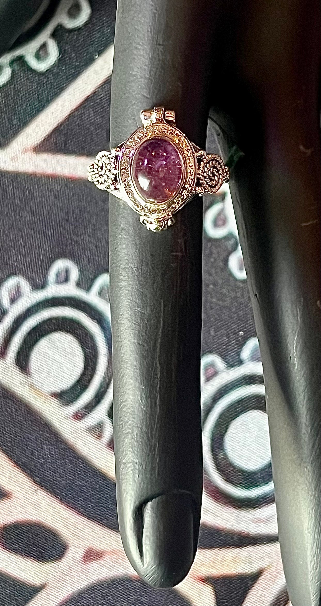 Amethyst Poison Ring