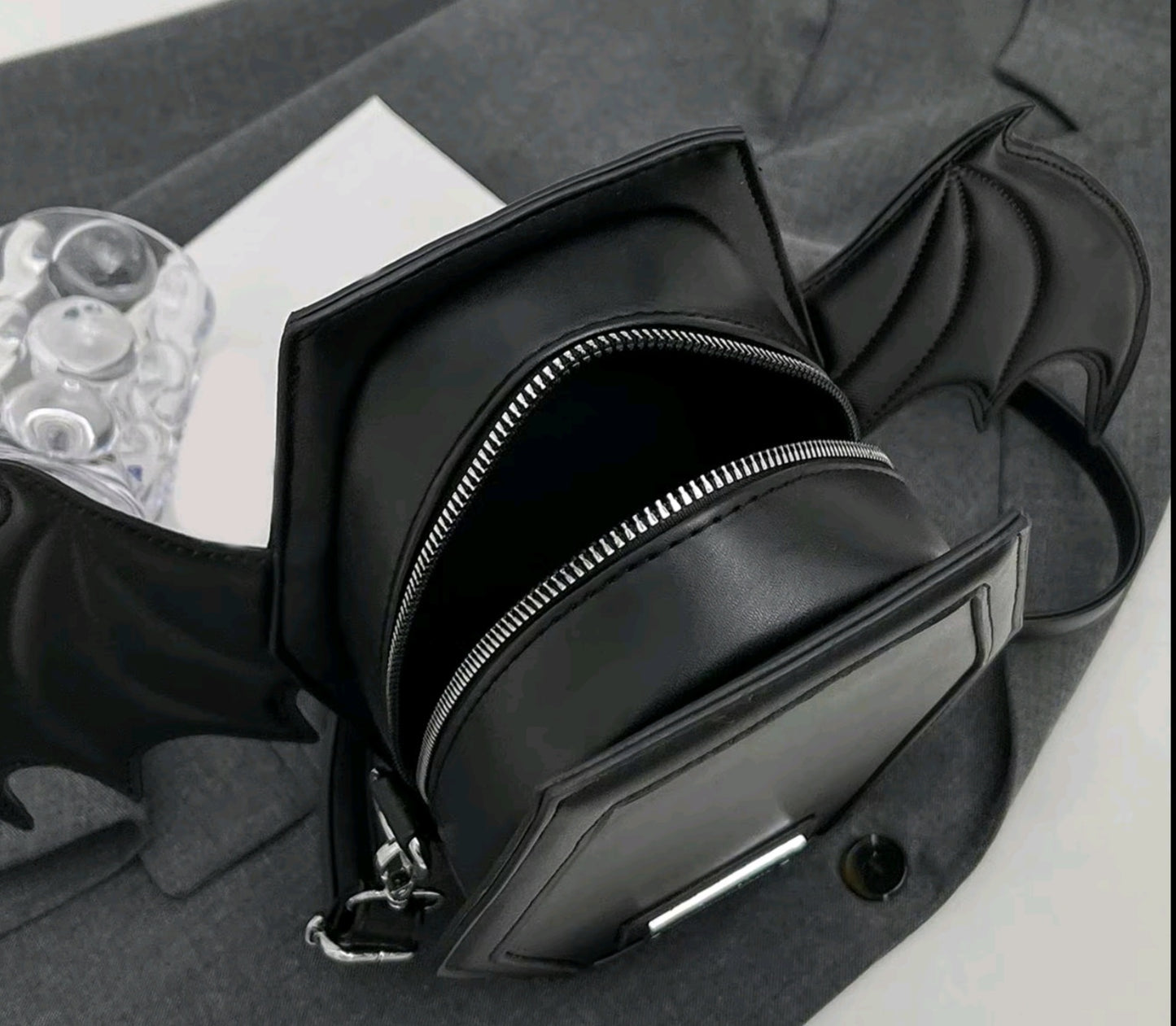 Gothic Coffin Bat Wing Purse