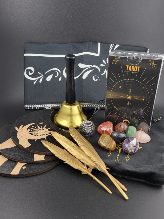 Black Tarot Deck Gift Set