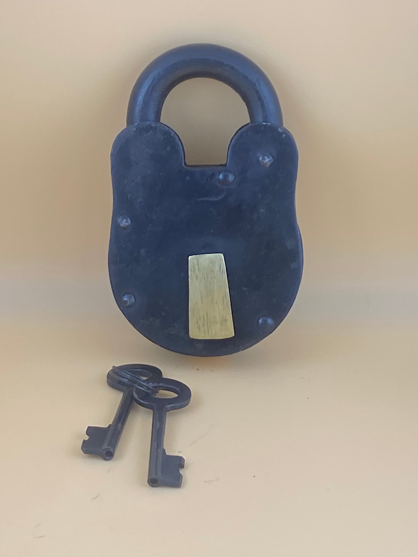 Antique Lock With  2 Skelton Keys
