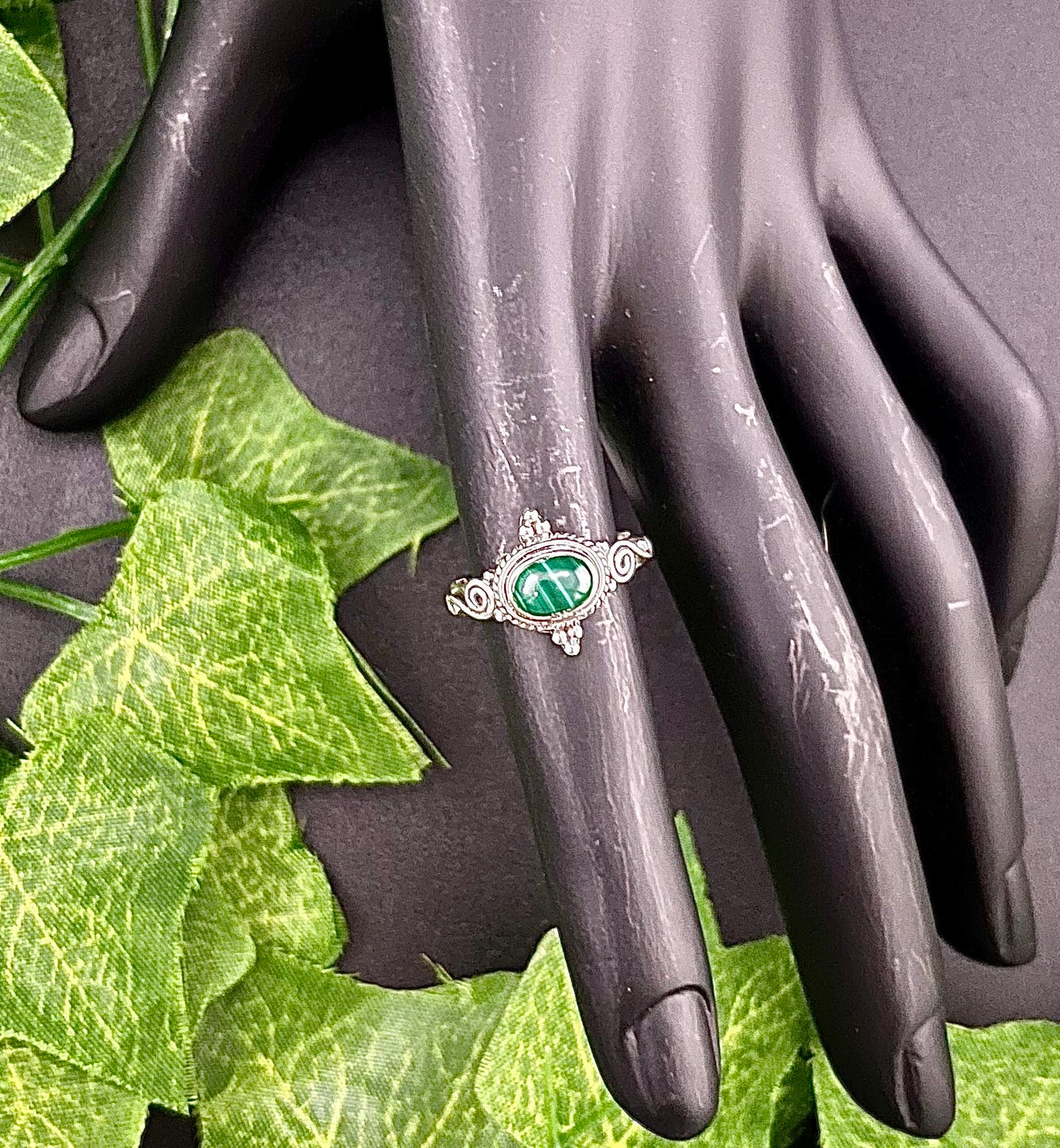 Malachite Stone Ring