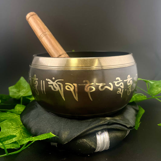 Tibetan Singing Bowl 6" With Cushion And Striker