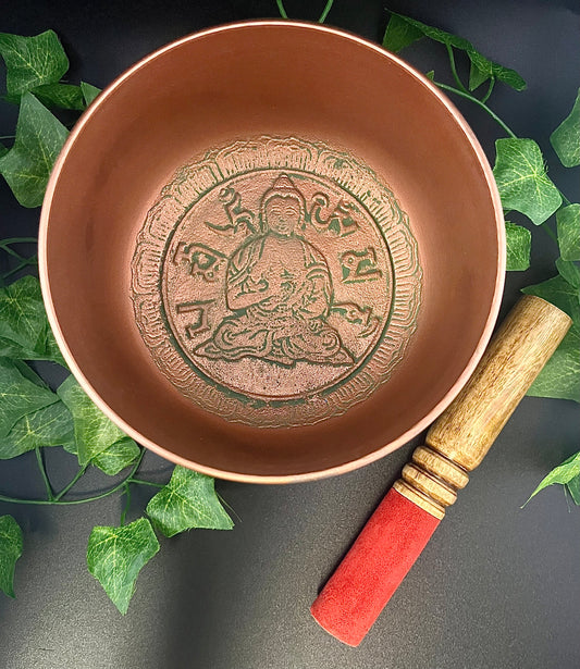 Tibetan Singing Bowl 5" With Cushion And Striker