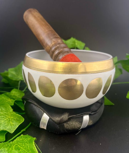Moon Phases 4" Singing Bowl With Cushion And Striker