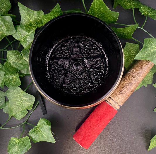 Tibetan Singing Bowl 4" With Cushion And Striker