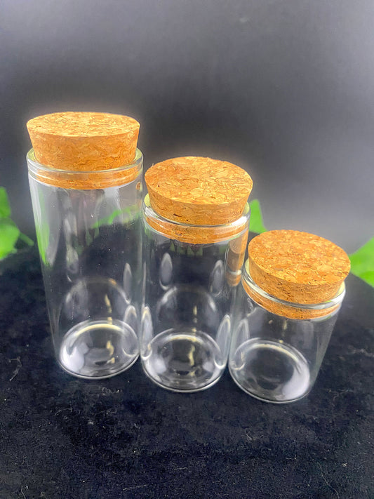 Glass Bottle With Cork Stopper