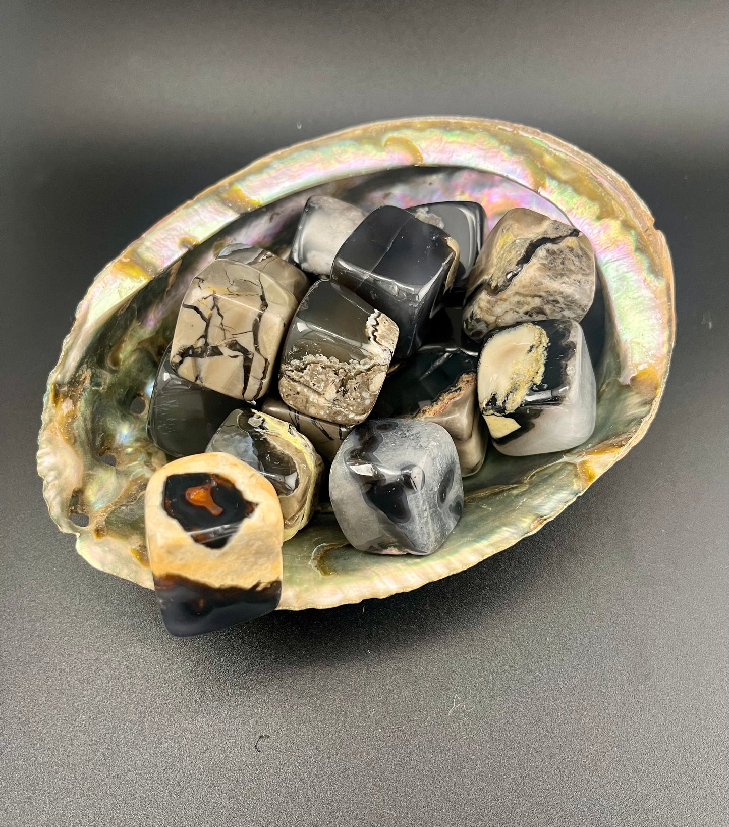 Volcano Agate Cubes