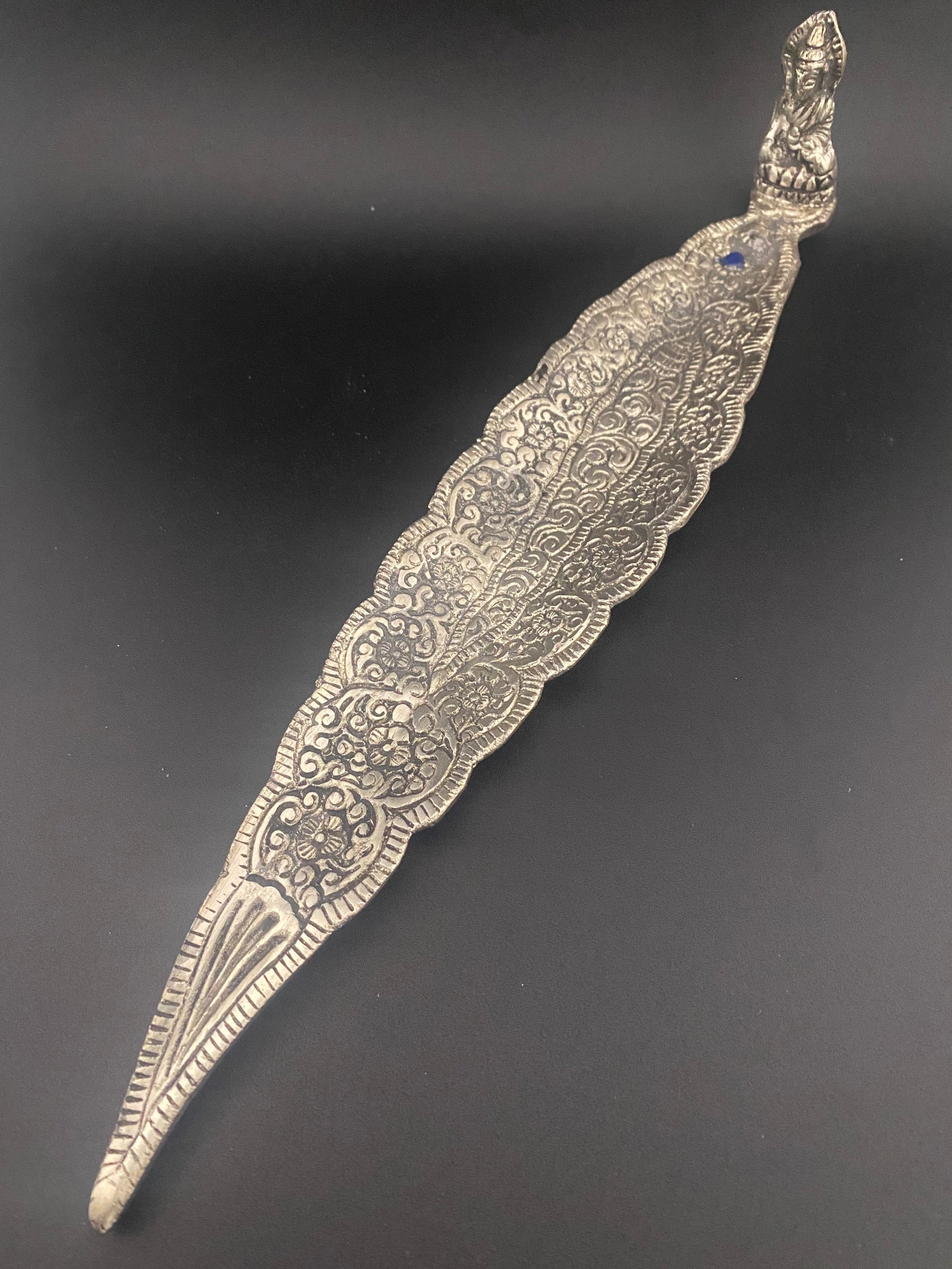 Metal Buddha Leaf Incense Stick And Cone Burner