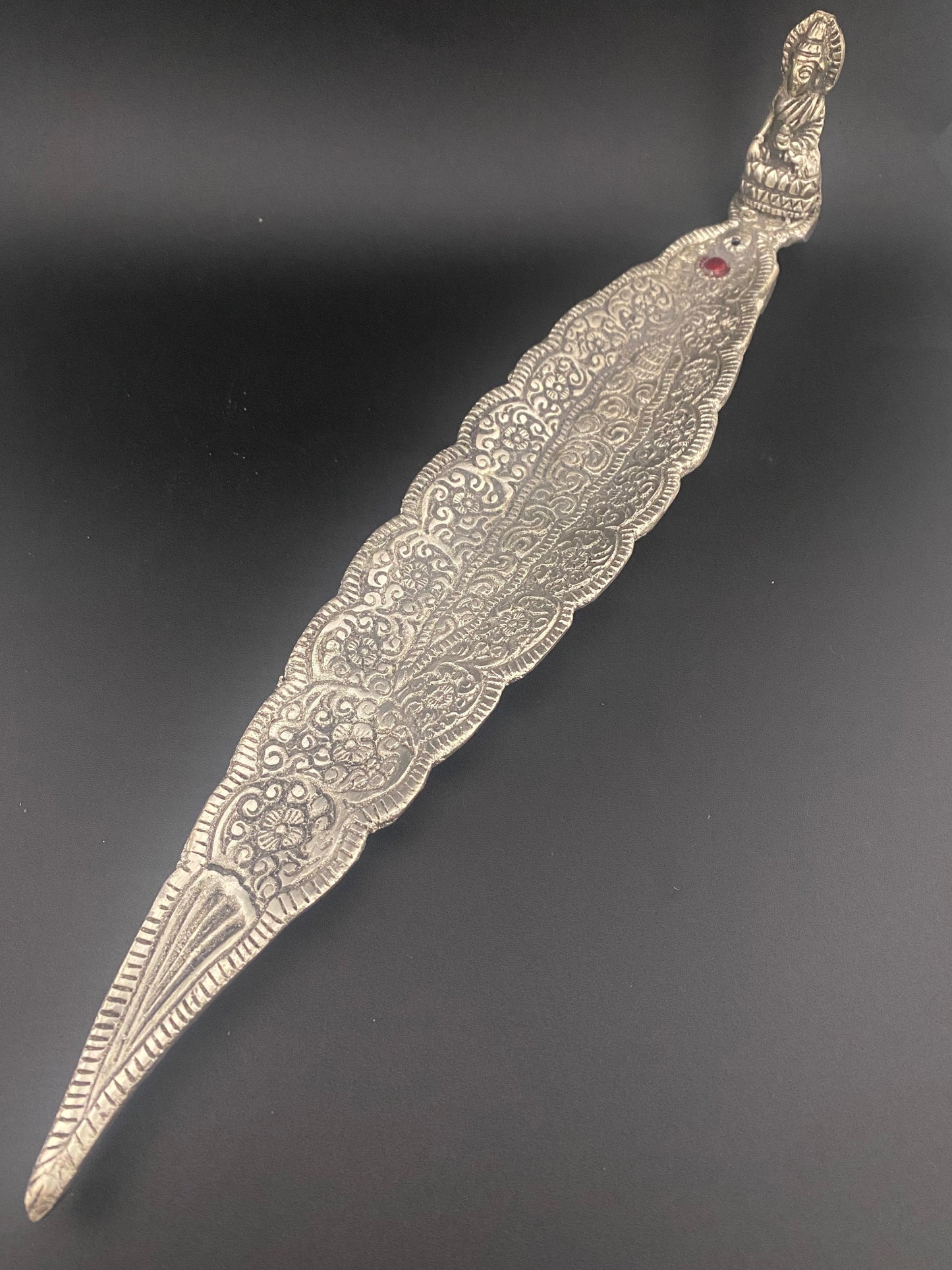Metal Buddha Leaf Incense Stick And Cone Burner