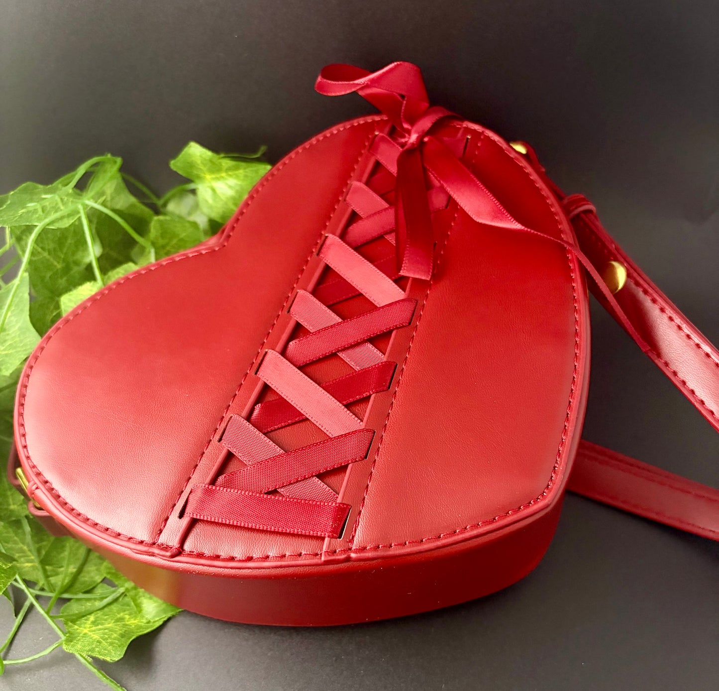 Heart Design with Red Ribbon accent