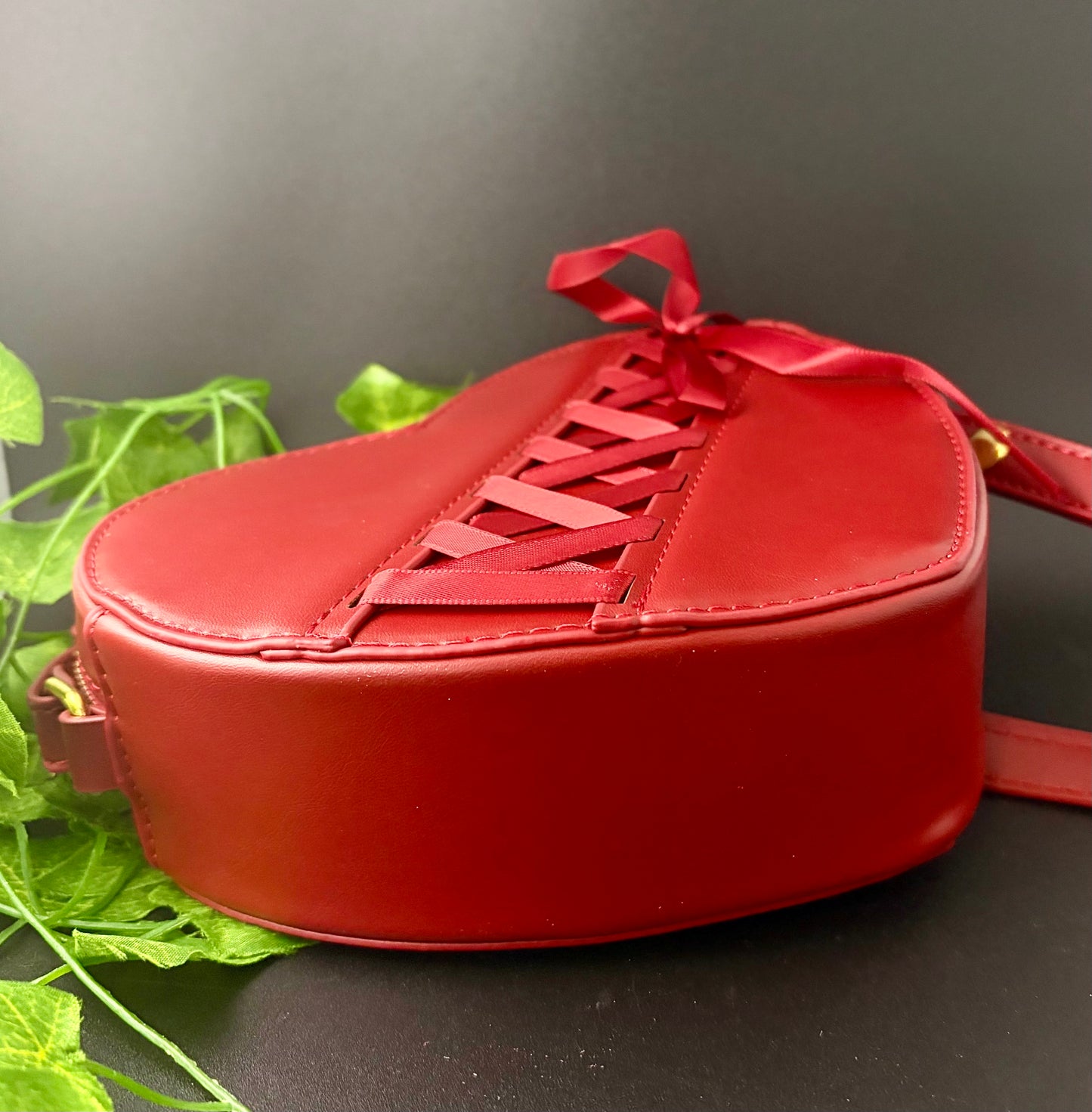 Heart Design with Red Ribbon accent