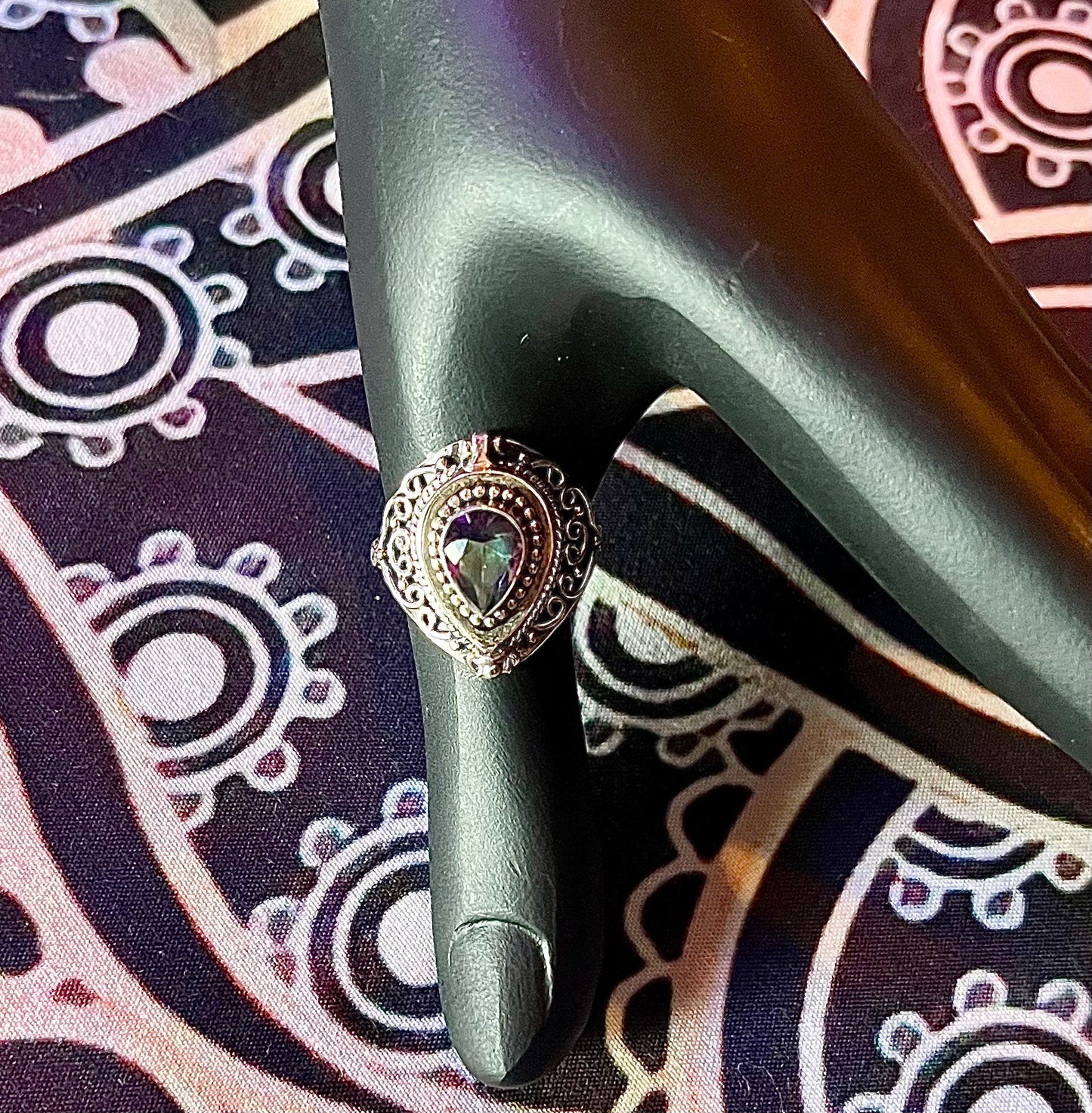 Mystic Topaz Poison Ring
