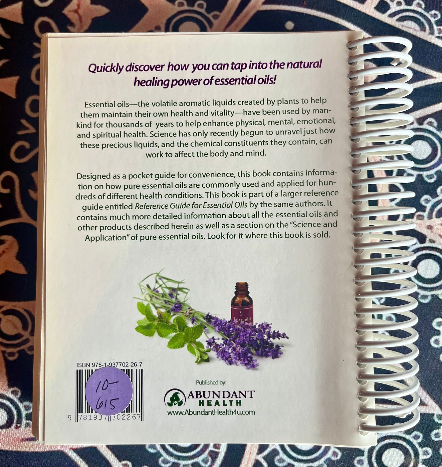 Quick Reference Guide For Essential Oils