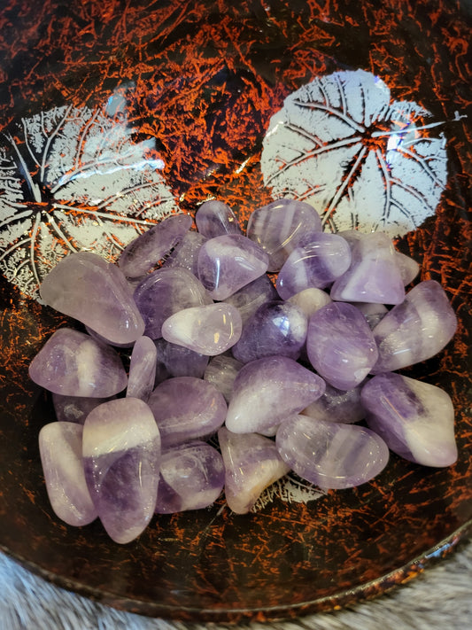 Amethyst Chevron Tumbles - Mini