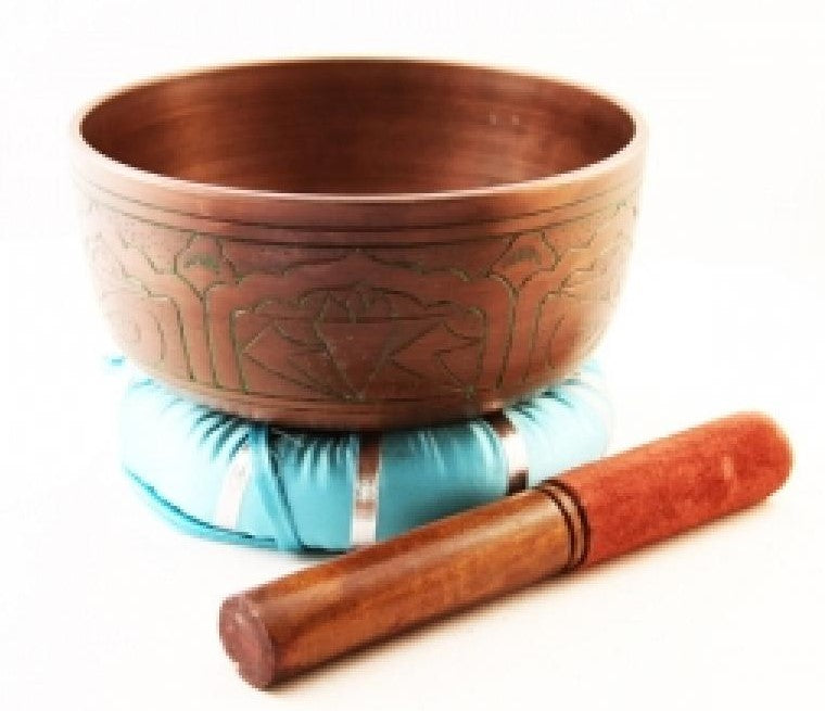 Buddha Design Tibetan Singing Bowl – 6” Brass with Mallet