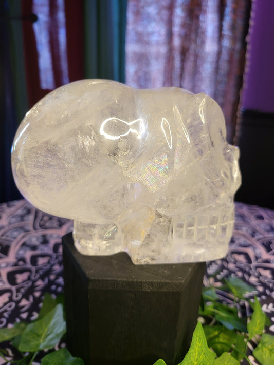 Clear Quartz Alien Skull