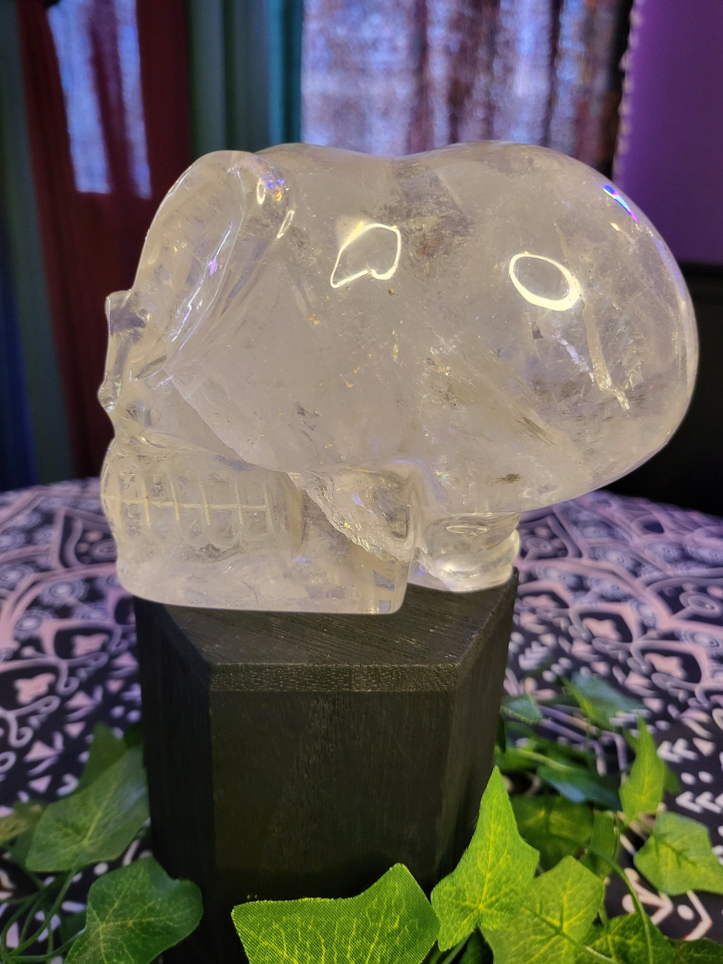 Clear Quartz Alien Skull