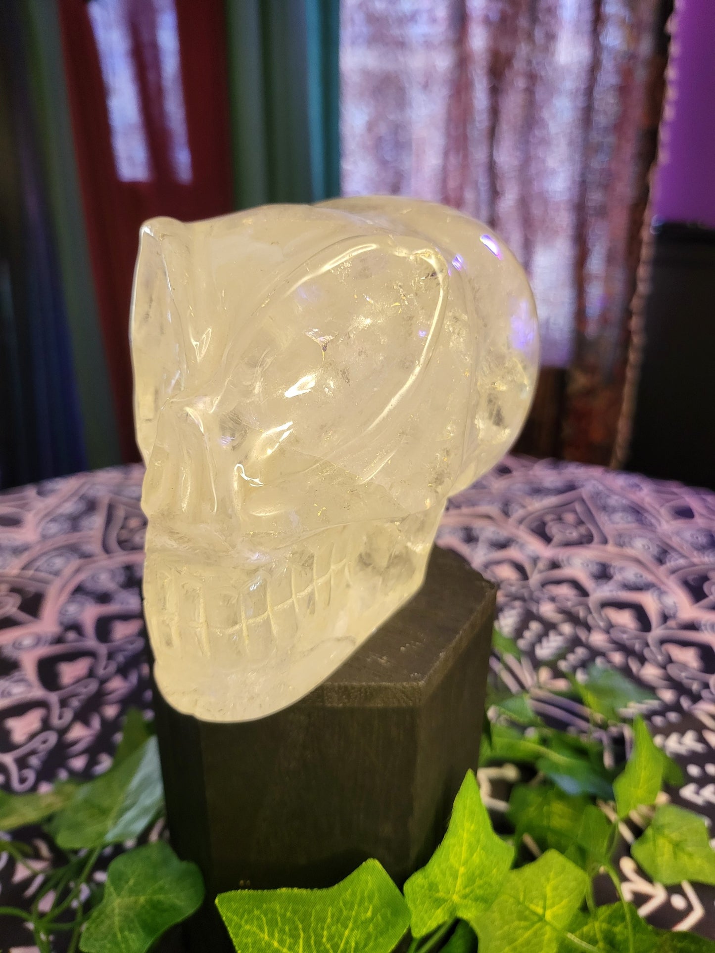 Clear Quartz Alien Skull