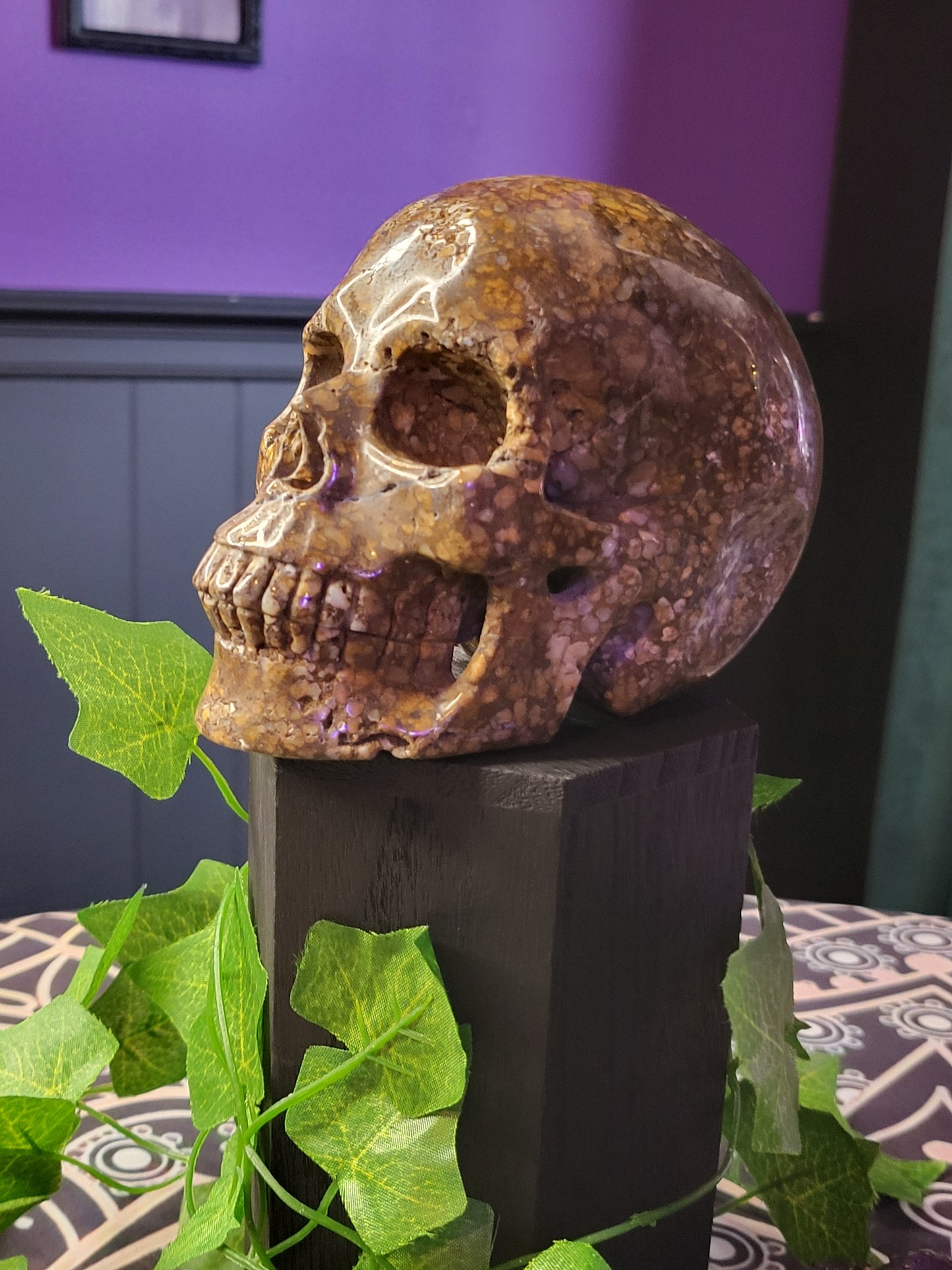 Coffee Opal Skull
