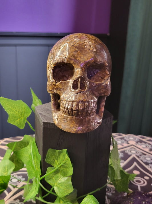 Coffee Opal Skull