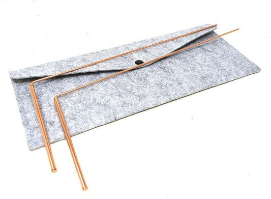 100% Copper Dowsing Rod with Bag 12"