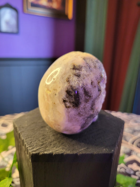 Crazy Lace Agate Skull