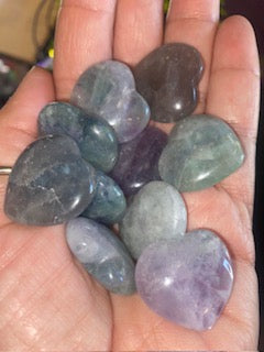 Mini Fluorite Hearts