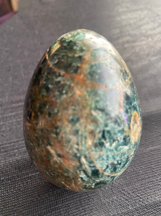 Green Apatite Egg