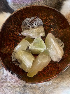 Raw Green Calcite Chunks