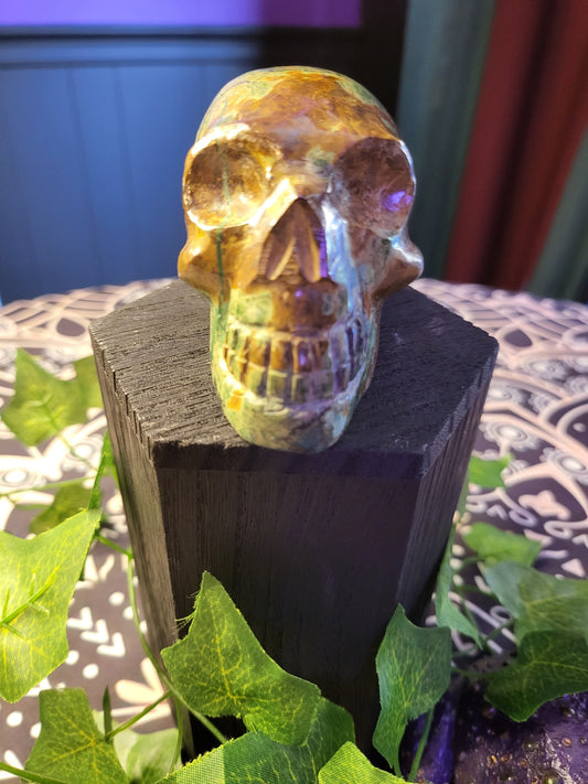 Green Opal Skull