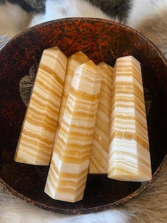 Orange Calcite Tower