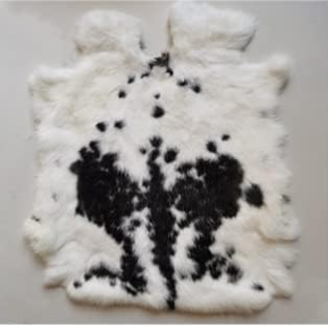 Rabbit Hide/Fur 10" X 14"