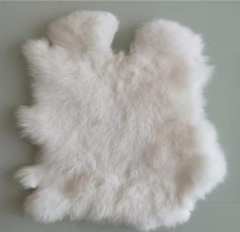 Rabbit Hide/Fur 10" X 14"