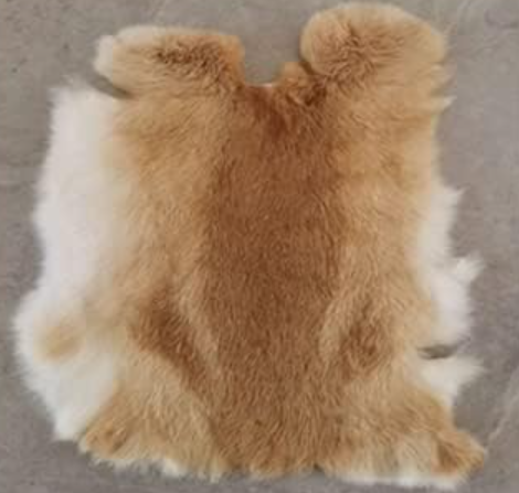 Rabbit Hide/Fur 10" X 14"