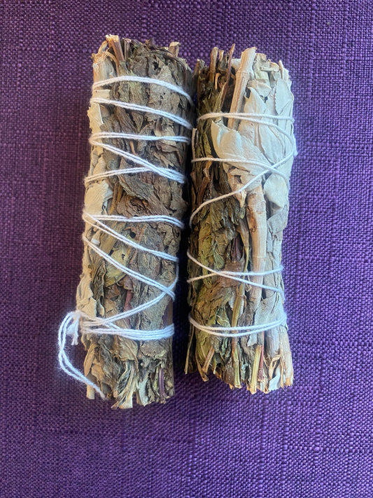 Yerba, Blue and White Sage Smudge Wand