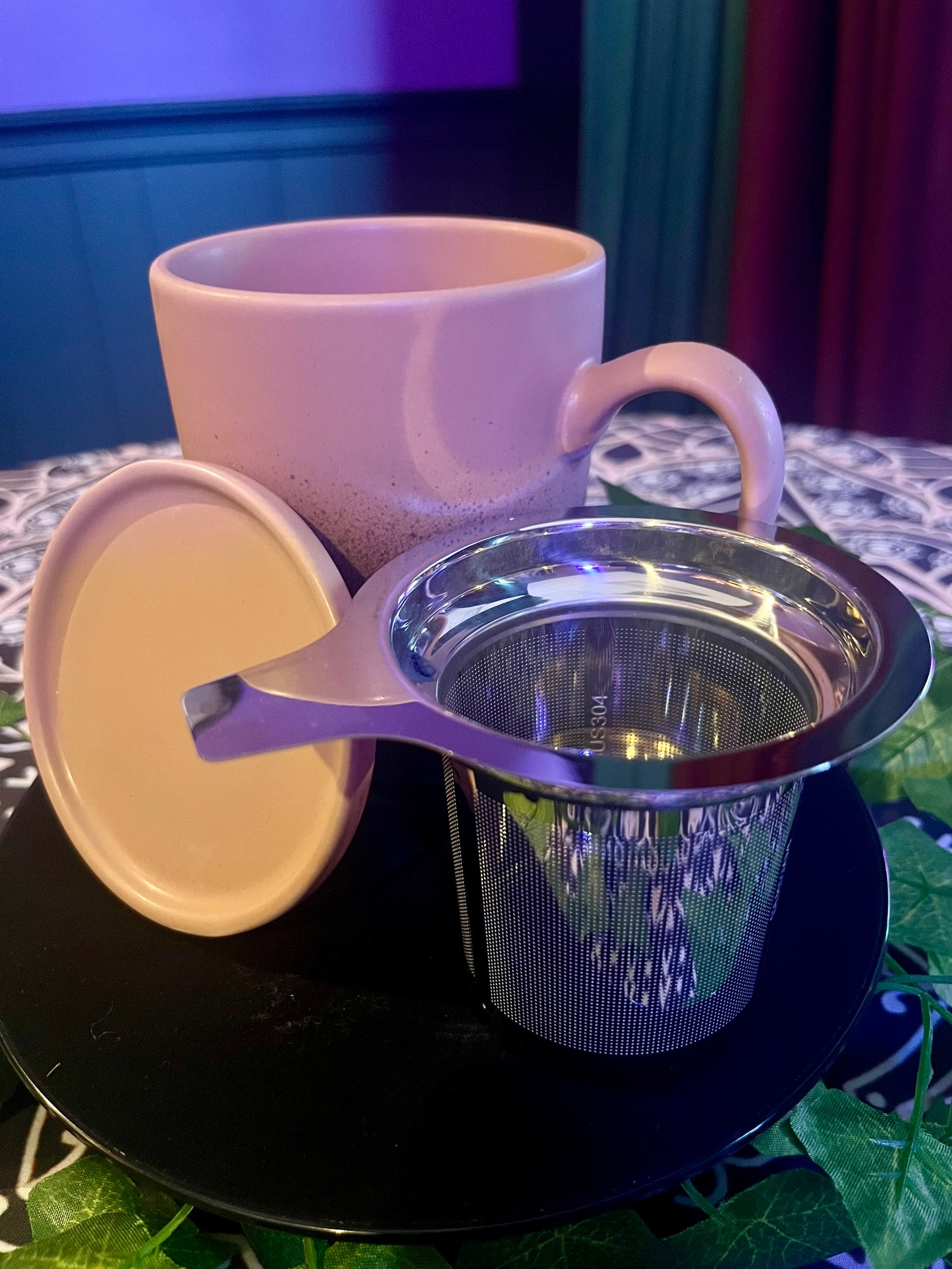 Bosmarlin Ceramic Teacup w/Infuser