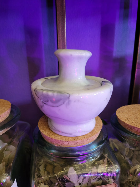 Marble Mortar Pestle