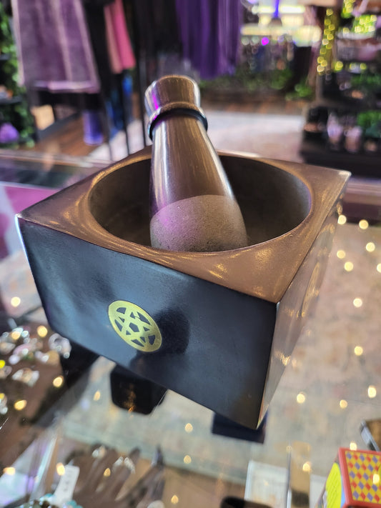 Pentagram Mortar Pestle
