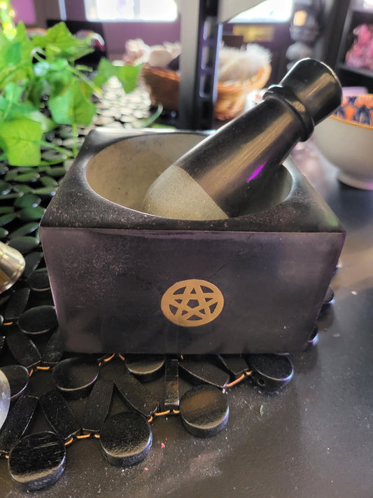 Pentagram Mortar Pestle