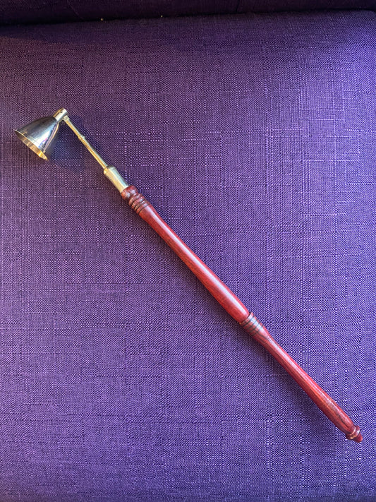 Candle Snuff with Wood Handle 10"