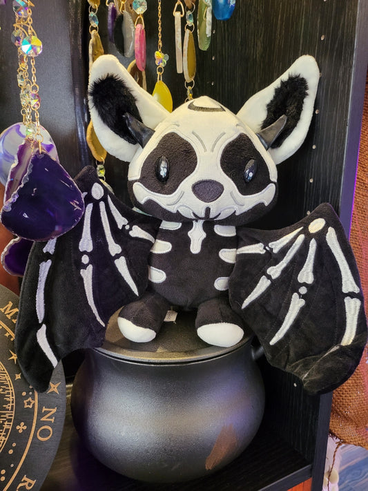 Black And White Skeleton Bat